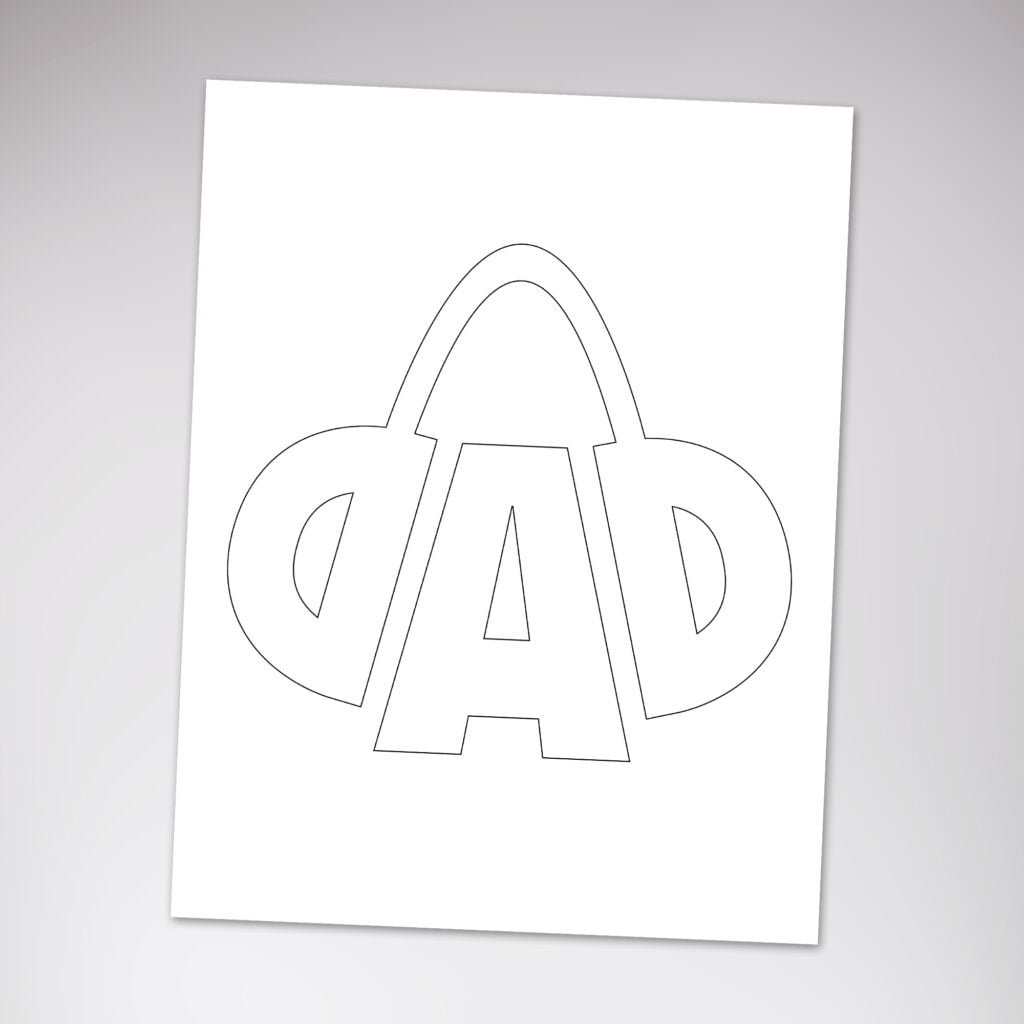 Addi Coloruing ADD Logo (ADD Art/Coloring Page) - ADD aka Addictive DJ Designs